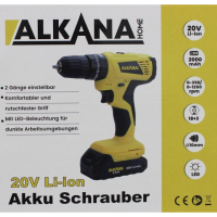 ALKANA 20V Akku-Schrauber LED Bohrschrauber Heimwerker