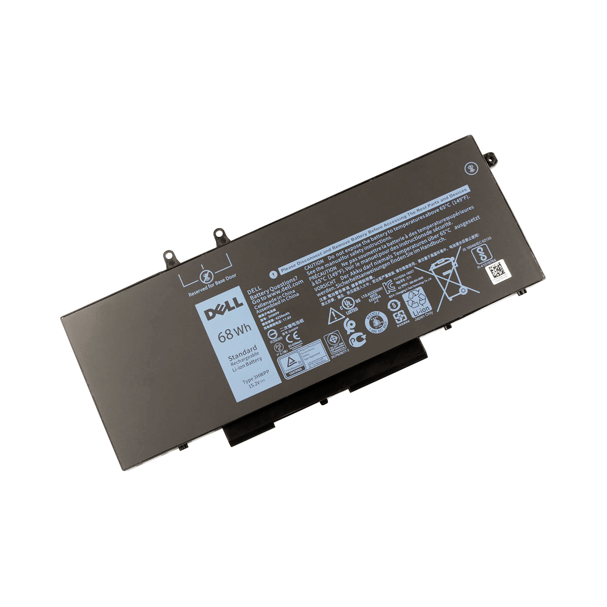 Dell 3HWPP Ersatzakku 68Wh 15V 4 Zellen LiIon Notebook...