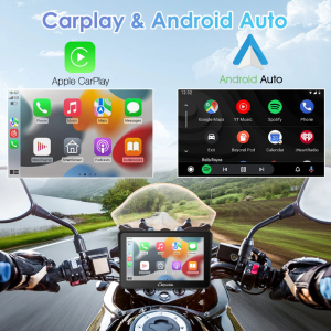 Carpuride W702 Pro Motorrad-Stereo kabellos Bluetooth IP67 wasserdicht