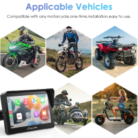 Carpuride W702 Pro Motorrad-Stereo kabellos Bluetooth IP67 wasserdicht