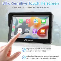 Carpuride W702 Pro Motorrad-Stereo kabellos Bluetooth IP67 wasserdicht