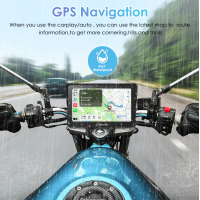 Carpuride W702 Pro Motorrad-Stereo kabellos Bluetooth IP67 wasserdicht