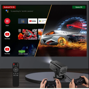 Mini Android tragbarer Projektor Gaming-Konsole 1080p 4K WiFi Bluetooth