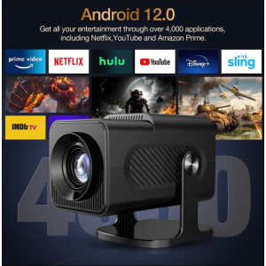 Mini Android tragbarer Projektor Gaming-Konsole 1080p 4K WiFi Bluetooth