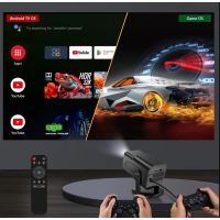 Mini Android tragbarer Projektor Gaming-Konsole 1080p 4K WiFi Bluetooth