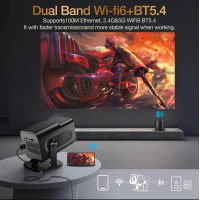 Mini Android tragbarer Projektor Gaming-Konsole 1080p 4K WiFi Bluetooth