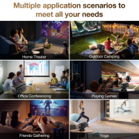 Mini Android tragbarer Projektor Gaming-Konsole 1080p 4K WiFi Bluetooth