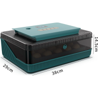 Monego ZC25 Eier-Inkubator 25 Eier automatisch wendend LED Eierkerze