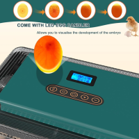 Monego ZC25 Eier-Inkubator 25 Eier automatisch wendend LED Eierkerze