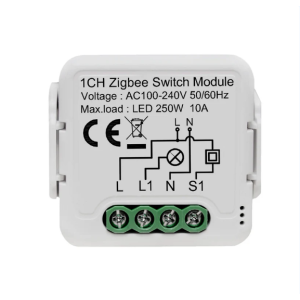 1-CH Zigbee Switch Module 10A Smart Home Relais Unterputz Schalter