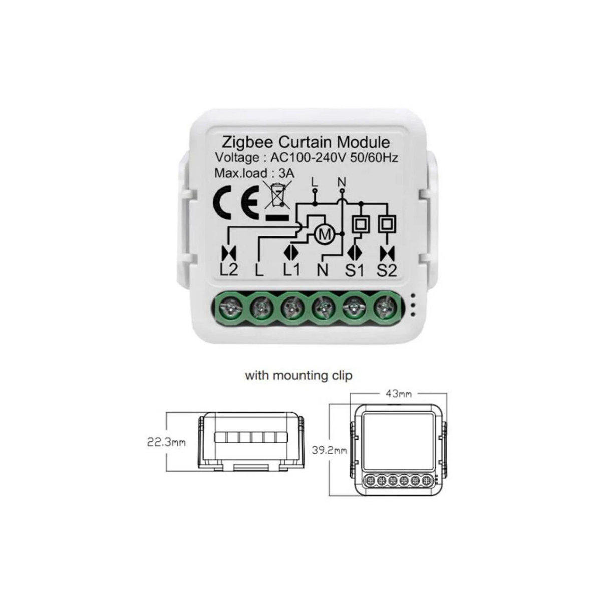 ZigBee 3.0 Smart Life Curtain Switch Mod box
