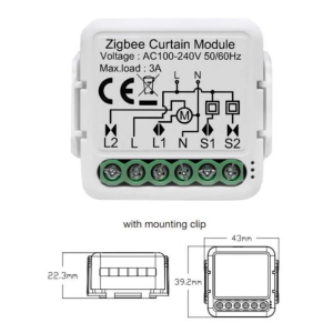 ZigBee 3.0 Smart Life Curtain Switch Module für Rollladen Motor