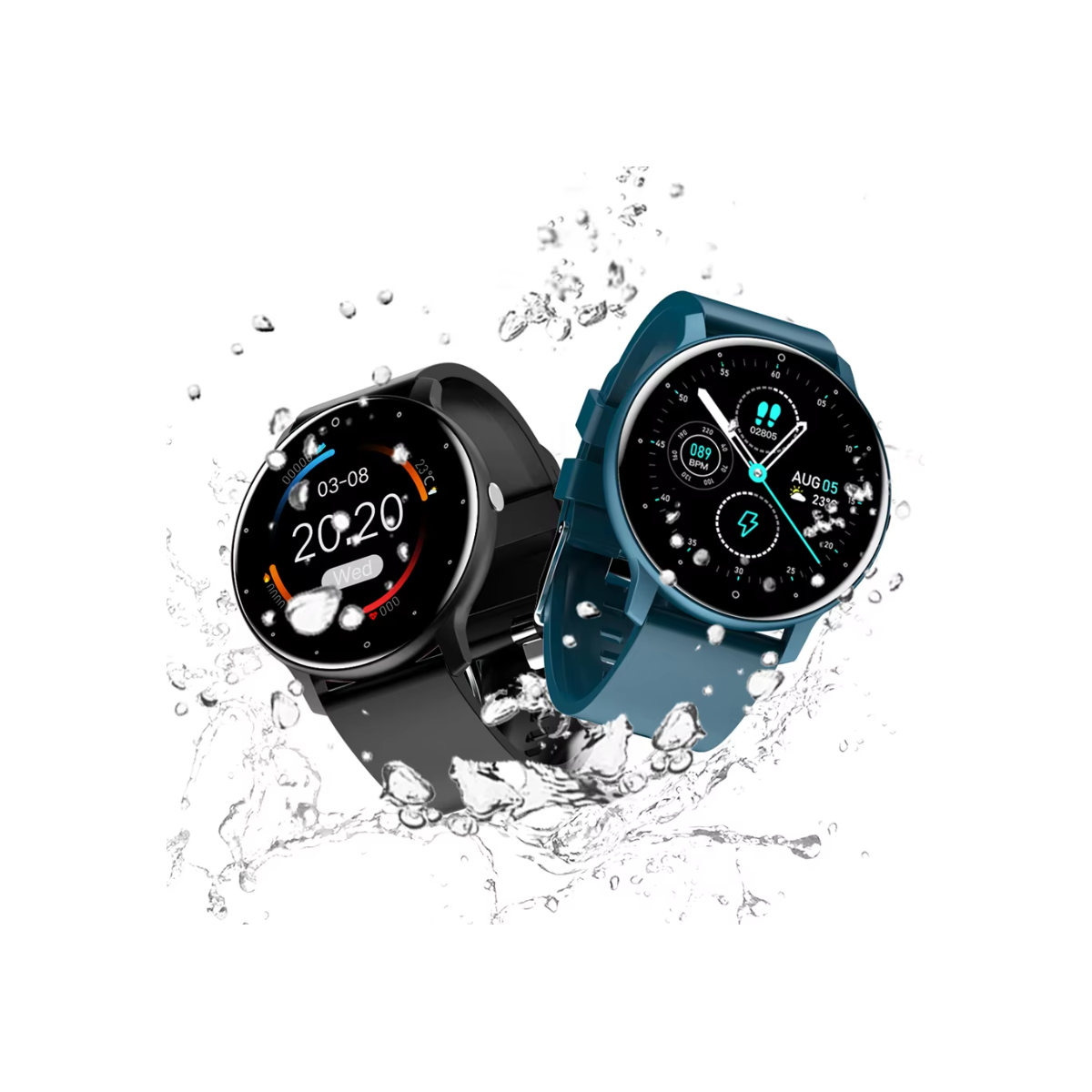 LIGE Smartwatch ZL02 Herren Damen Full Touch Fitness Tracker