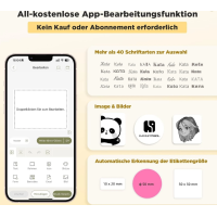 SUPVAN T50M Pro Bluetooth Etikettendrucker mit App