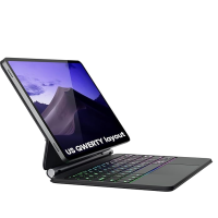 doqo Tastaturhülle Galaxy Tab 12,4 Zoll Touchpad