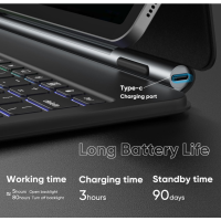 doqo Tastaturhülle Galaxy Tab 12,4 Zoll Touchpad