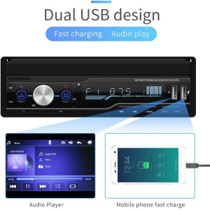 Diyeeni 7 Zoll 2DIN Autoradio Bluetooth FM AM MP5 Touchscreen RDS Android