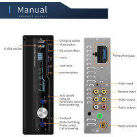 Diyeeni 7 Zoll 2DIN Autoradio Bluetooth FM AM MP5 Touchscreen RDS Android