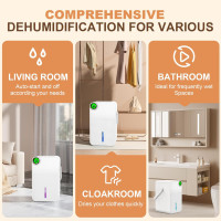 88 OZ Dehumidifier Tragbarer Luftentfeuchter Schlafzimmer Badezimmer 28W