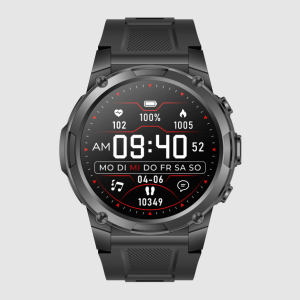 Gard Pro Ultra 3 Smartwatch AMOLED GPS Fitness Tracker 100 Sportmodi Schwarz