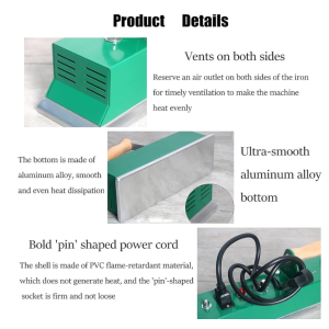 DJFOG 243mm Thermostat Billiard Tischbügeleisen Pooltuch Bügeln Spielzimmer