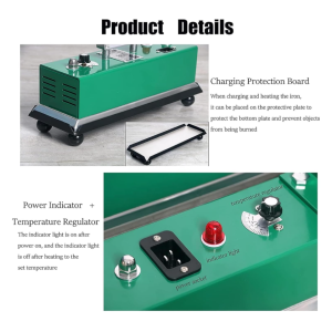 DJFOG 243mm Thermostat Billiard Tischbügeleisen Pooltuch Bügeln Spielzimmer