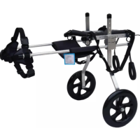 Hunderollstuhl für große Hunde Gelähmte Hinterbeine Aluminiumrahmen Verstellbar