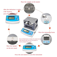 MH-300A Feststoff Dichtemessgerät Gold Edelmetalltester LCD Präzisionsgerät
