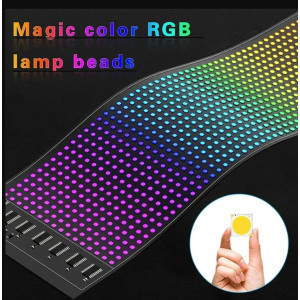 LED Augen Devil Eyes Auto LKW Flex Display App Steuerung USB IP65 Bunt