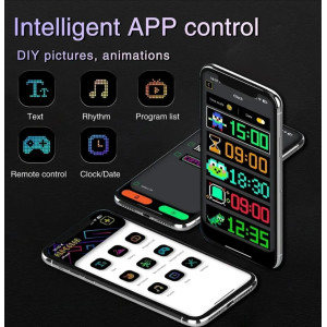 LED Augen Devil Eyes Auto LKW Flex Display App Steuerung USB IP65 Bunt