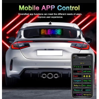 LED Augen Devil Eyes Auto LKW Flex Display App Steuerung USB IP65 Bunt