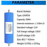 LiitoKala 3.2V 20Ah LiFePO4 Batterie Solar RV Golf Cart Boot CE RoHS