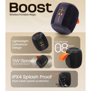 OKOP KP-539 Boost Wireless Speaker Bluetooth 5.3 RGB IPX4 8h Akku