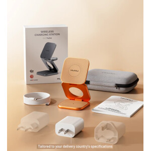 KUXIU X40 Turbo 3-in-1 Wireless Charger Faltbar Qi2 45W iPhone Apple Watch
