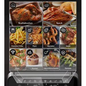 AeroFry 8L Heißluftfritteuse TTAF-801DT 2 Zonen 1700W LED Touch Display
