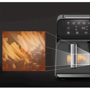 AeroFry 8L Heißluftfritteuse TTAF-801DT 2 Zonen 1700W LED Touch Display