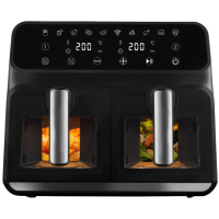 AeroFry 8L Heißluftfritteuse TTAF-801DT 2 Zonen 1700W LED Touch Display