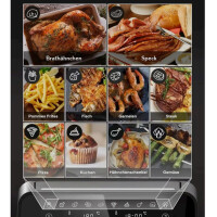 AeroFry 8L Heißluftfritteuse TTAF-801DT 2 Zonen 1700W LED Touch Display