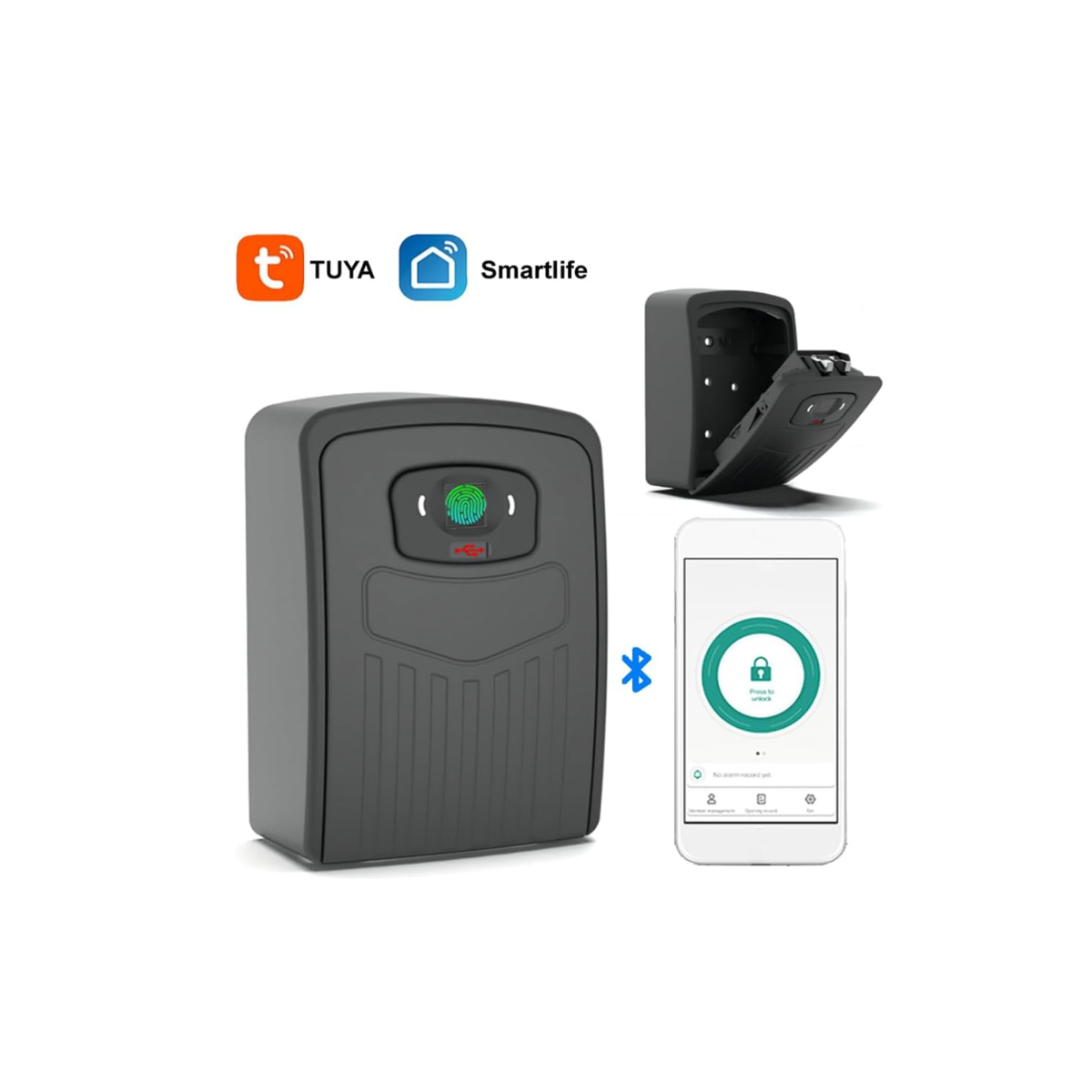 TUYA Smart Key Box Bluetooth Fingerabdru box