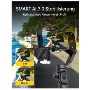 Aochuan Smart XE 3-Achsen Gimbal Stabilisator für Smartphones faltbar