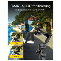 Aochuan Smart XE 3-Achsen Gimbal Stabilisator für Smartphones faltbar