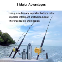 10000mAh Angelrolle Batterie 14,8V Shimano Daiwa Ecooda IPX6 Wasserdicht