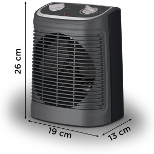 Rowenta SO2330 Instant Comfort Heizlüfter 2400W Silence Turm Schwarz