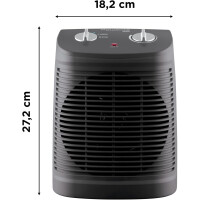 Rowenta SO2330 Instant Comfort Heizlüfter 2400W Silence Turm Schwarz