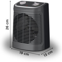 Rowenta SO2330 Instant Comfort Heizlüfter 2400W Silence Turm Schwarz