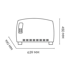 Argo 191061053 JAZZ Konvektorheizung 2000W Freistehend Thermostat Energieeffizient