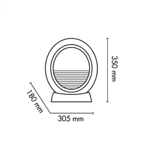 Argo Pepita Elektrischer Keramik Kamin Heizlüfter 750‑1500W Öko Comfort Zweite Wahl