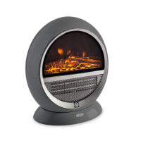 Argo Pepita Elektrischer Keramik Kamin Heizlüfter 750‑1500W Öko Comfort Zweite Wahl