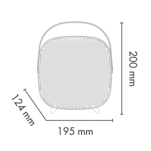 Argo Wilma Keramikheizung Heizlüfter 1000-1500W ECO COMFORT Digital Thermostat
