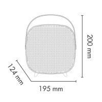 Argo Wilma Keramikheizung Heizlüfter 1000-1500W ECO COMFORT Digital Thermostat